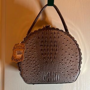 Alyssa Vegan Leather Crocodile Print Purse